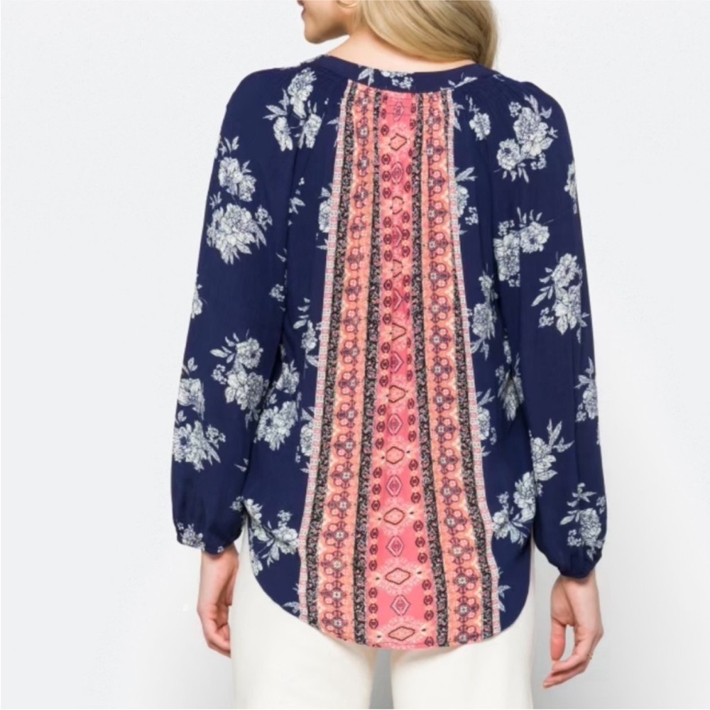 MASON & BELLE Bohemian Floral Tassel Top Size XXL - Picture 2 of 9